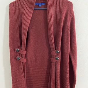 APT.9 Red cardigan sweater
